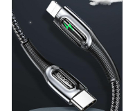 USAMS Kabel pleciony C/Lightning Smart Power-off 20W 1,2m czarny - 1568998 - zdjęcie 3